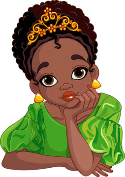 Illustration of beautiful princess 