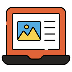 An icon design of online landscape