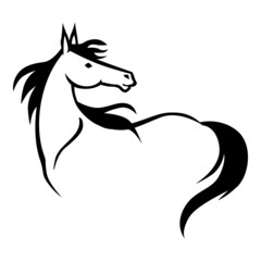 Horse vector icon