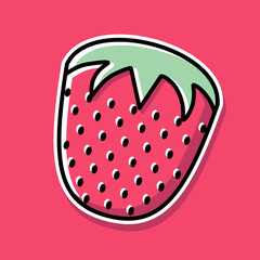 strawberry cartoon design