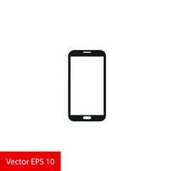 smartphone icon symbol vector. on white background editable eps10