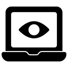 Trendy vector design of online eye