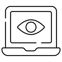 Trendy vector design of online eye