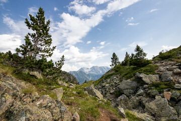 Paysage des alpes française près de Chamrousse (randonnée des lacs)