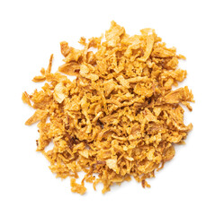 Pieces of fried onions