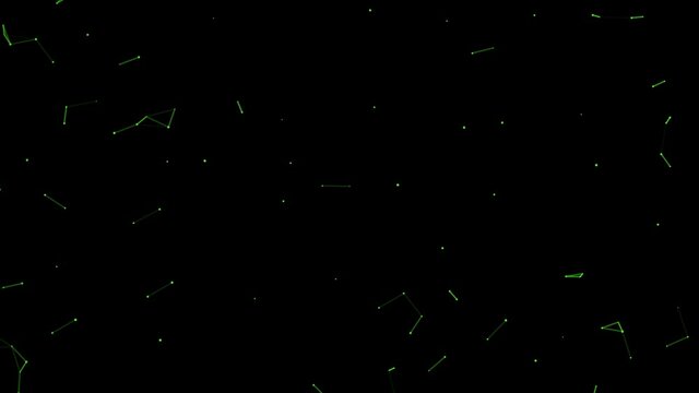 Connecting lines and dots.Big data visualization
