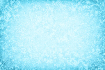 Winter ice texture background with white frost pattern. The concept of a festive winter background for the design