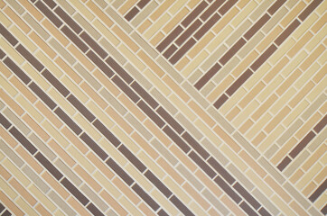 Stylish decorative brick tile background. Modern tile pattern texture backdrop.