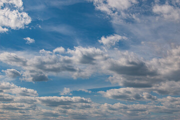 white clouds in the blue sky