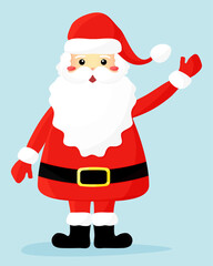 santa claus pointing