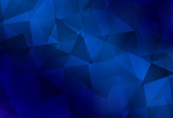 Light BLUE vector abstract mosaic backdrop.