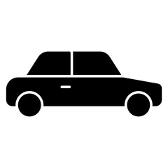 Editable design icon of taxi