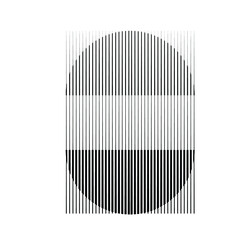 Rectangle Logo with lines.Square unusual icon Design .Black Vector stripes .Geometric shape.