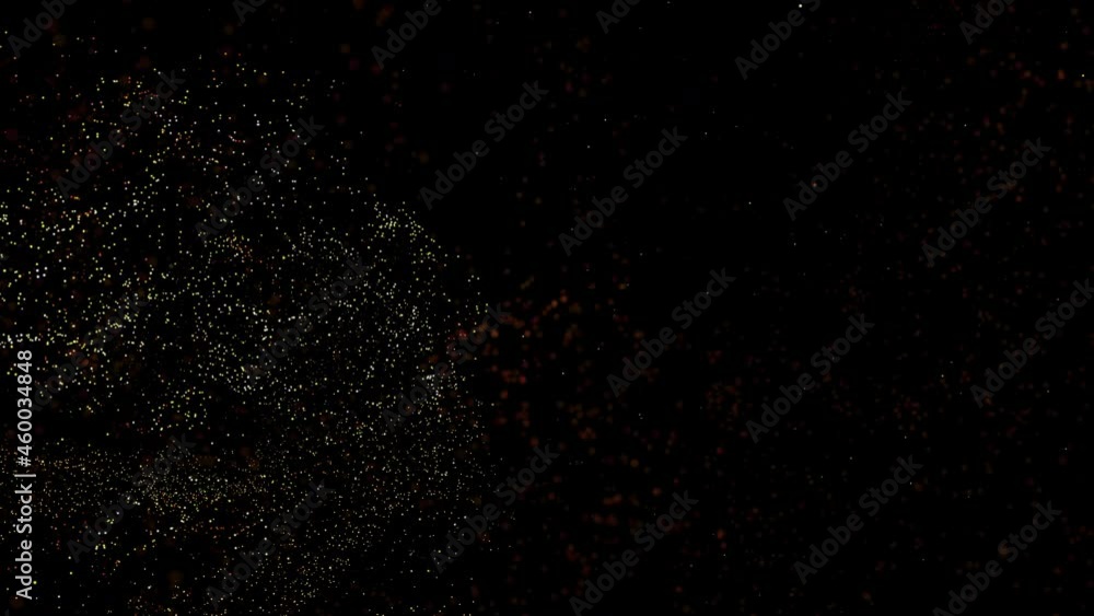 Poster abstract explosion of a meteorite in outer space. remnants of a meteorite upon entering the earth's 