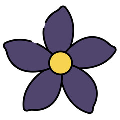 A trendy vector design of flower