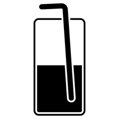 A unique design icon of drink glass