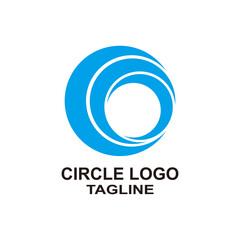 abstract circle logo icon vector illustration sign