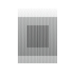 Rectangle Logo with lines.Square unusual icon Design .Black Vector stripes .Geometric shape.