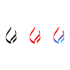 torch fire vector icon illustration design template