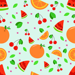 seamless fruit pattern