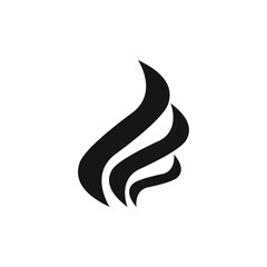 torch fire vector icon illustration design template