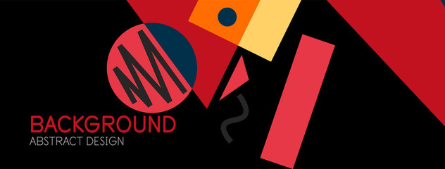 Abstract background with blocks, lines, geometric shapes. Techno or business concept for wallpaper, banner, background, landing page