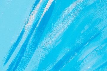 Illustration of blue, white and purple colors paint, abstract and modern drawing art, color