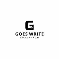 Creative Illustration modern G with pen sign luxury logo design template