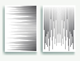Obraz premium Contemporary composition .Modern minimal posters .Linear design . Speed lines .Trendy background . Vector illustration