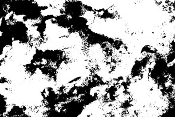 Grunge black and white texture. Overlay. Noisy, dirty abstract background. Vector old, vintage, monochrome backdrop.