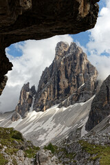 Gipfel des Zwölferkofels in den Sextner Dolomiten, Pustertal, Alpen, Südtirol, Italien 