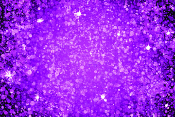 Obraz na płótnie Canvas Multiple purple round confetti. Rich vector background with shiny stardust glitters. Festive confetti dust curves stripes. Violet glitter flow pattern, glowing lights design.
