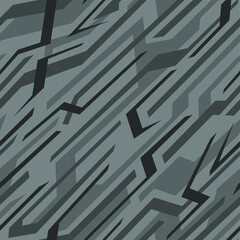 Striped geometric seamless pattern. Abstract modern grunge racing texture for vinyl wrap and decal. Vector background.