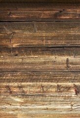 Background from old boards with visible knots