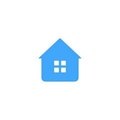 House icon stay at home simple single pictogram flat icon style graphic design vector
