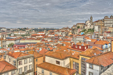 Naklejka na ściany i meble Porto landmarks, HDR Image
