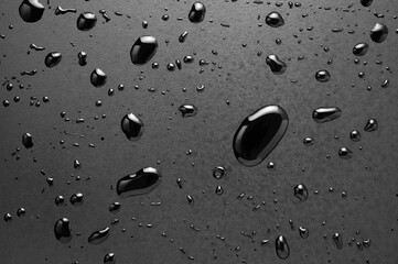 Abstract water drop on dark wall texture background