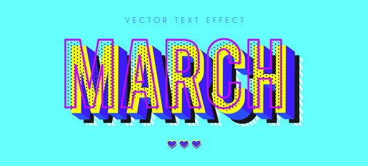 March Typography