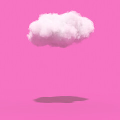 White Cloud with Shadow. 3d Rendering