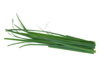 Fototapeta premium Fresh lemongrass leaves isolated on white background.