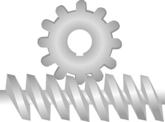 Gears icons vector illustration on white isolated background.