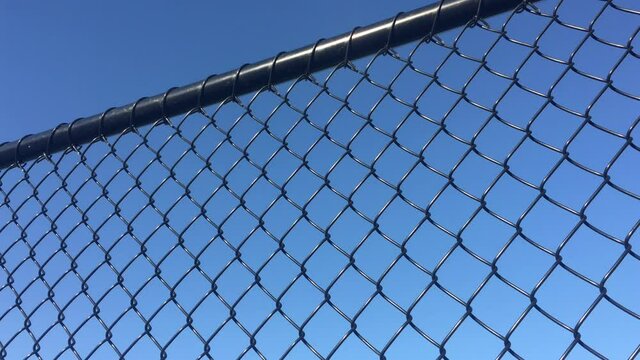 Cyclone chain wire mesh fencing background