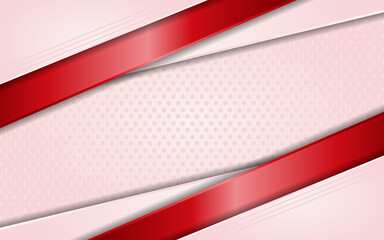 Modern Pink Background with Simple Red Lines Element.