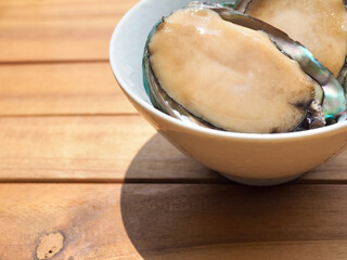 신선한 해산물 전복, 요리재료  