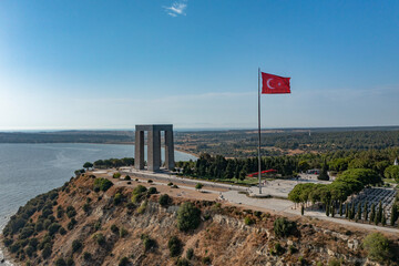 Canakkale Martyrs' Memorial is a war memorial commemorating the service of about 253,000 Turkish soldiers who participated at the Battle of Gallipoli