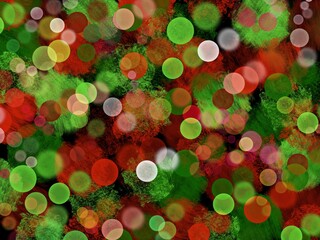 Christmas amd New Year pattern with red and green colours