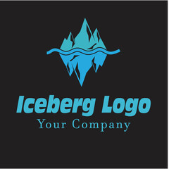 Ice berg Logo Template vector symbol nature
