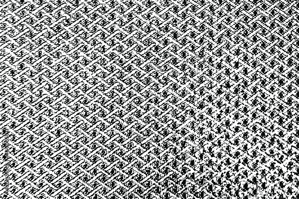 Poster grunge texture of coarse fabric. dense fabric with a small pattern. abstract simple black and white 