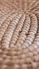 Sobremantel de mimbre