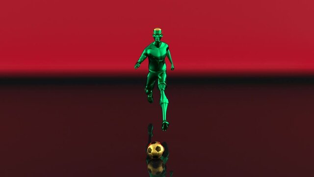 3D motion design of a football game